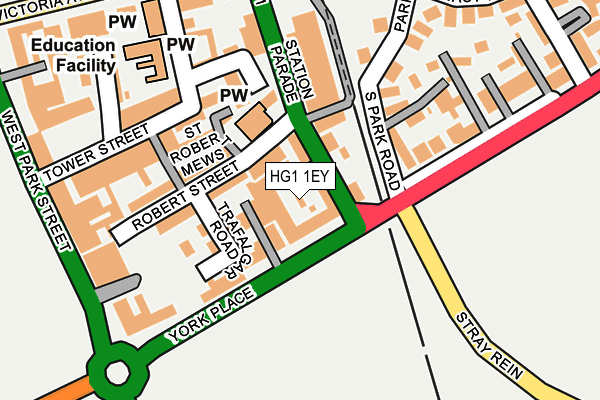 HG1 1EY map - OS OpenMap – Local (Ordnance Survey)