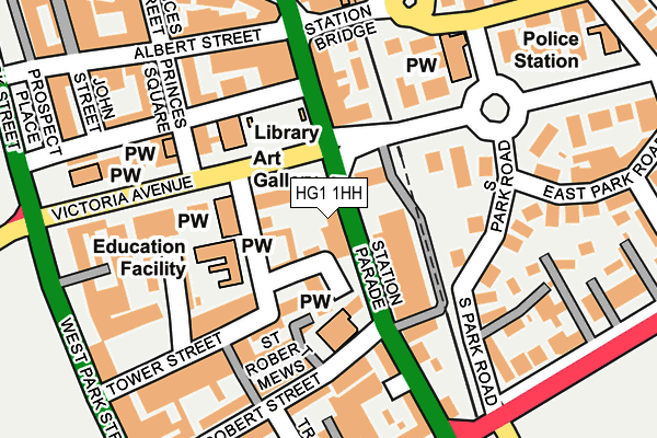 HG1 1HH map - OS OpenMap – Local (Ordnance Survey)