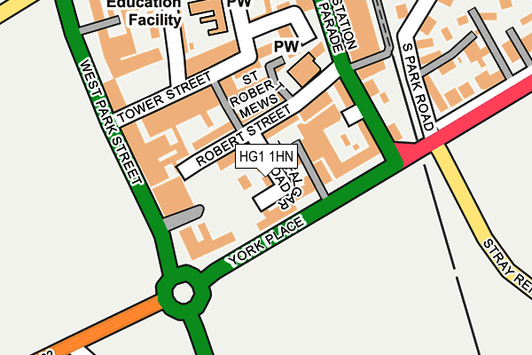 HG1 1HN map - OS OpenMap – Local (Ordnance Survey)