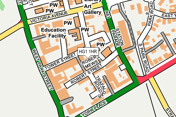 HG1 1HR map - OS OpenMap – Local (Ordnance Survey)