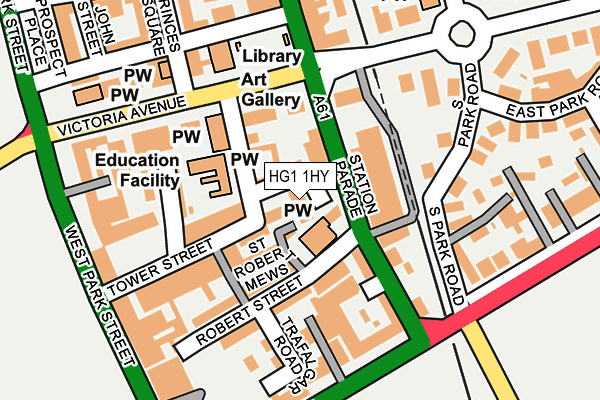 HG1 1HY map - OS OpenMap – Local (Ordnance Survey)