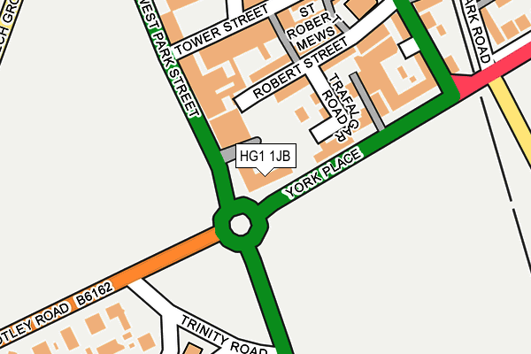 HG1 1JB map - OS OpenMap – Local (Ordnance Survey)