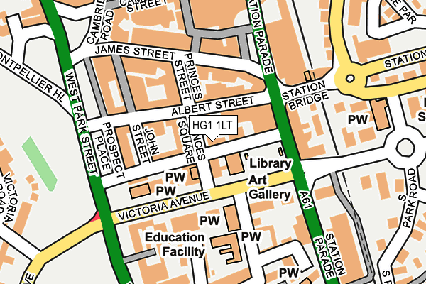 HG1 1LT map - OS OpenMap – Local (Ordnance Survey)