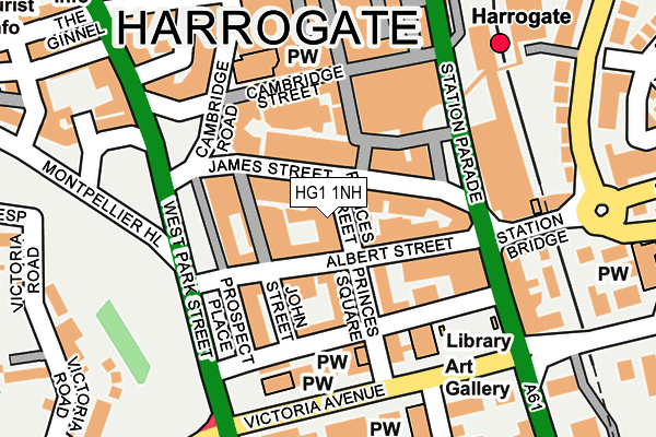 HG1 1NH map - OS OpenMap – Local (Ordnance Survey)