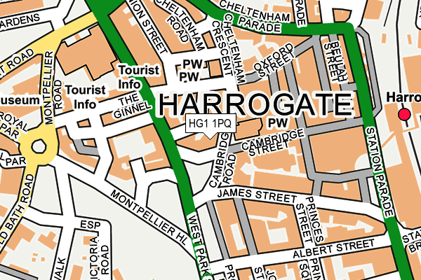 HG1 1PQ map - OS OpenMap – Local (Ordnance Survey)