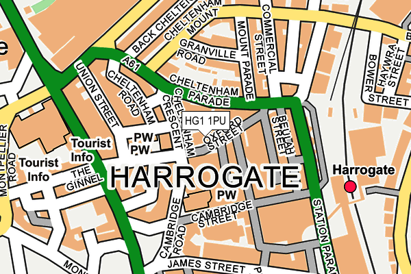 HG1 1PU map - OS OpenMap – Local (Ordnance Survey)