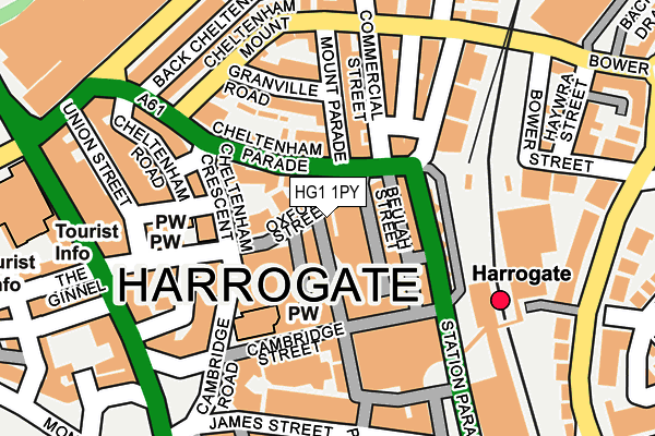 HG1 1PY map - OS OpenMap – Local (Ordnance Survey)