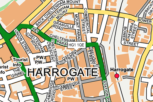 HG1 1QE map - OS OpenMap – Local (Ordnance Survey)