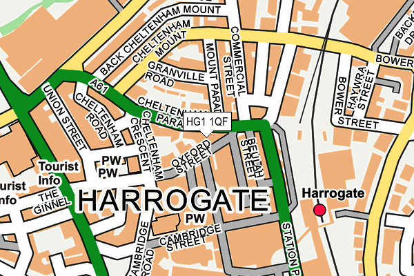 HG1 1QF map - OS OpenMap – Local (Ordnance Survey)