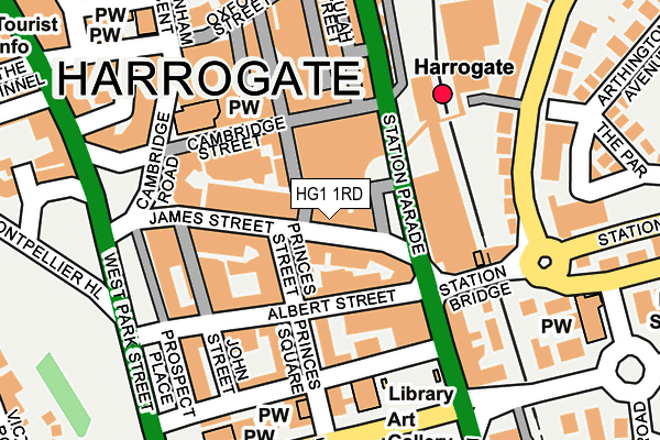 HG1 1RD map - OS OpenMap – Local (Ordnance Survey)