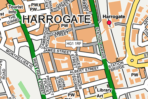 HG1 1RF map - OS OpenMap – Local (Ordnance Survey)