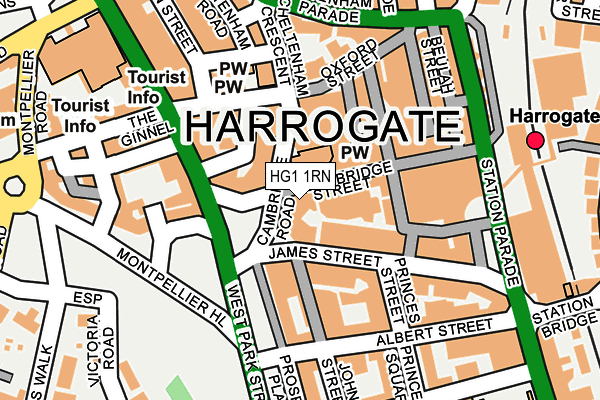 HG1 1RN map - OS OpenMap – Local (Ordnance Survey)