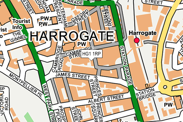 HG1 1RP map - OS OpenMap – Local (Ordnance Survey)