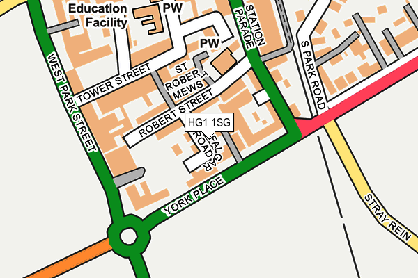 HG1 1SG map - OS OpenMap – Local (Ordnance Survey)