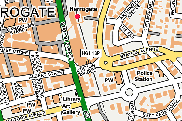 HG1 1SP map - OS OpenMap – Local (Ordnance Survey)