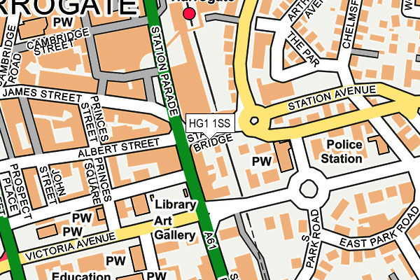 HG1 1SS map - OS OpenMap – Local (Ordnance Survey)