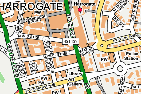 HG1 1SY map - OS OpenMap – Local (Ordnance Survey)