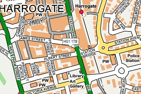 HG1 1TB map - OS OpenMap – Local (Ordnance Survey)