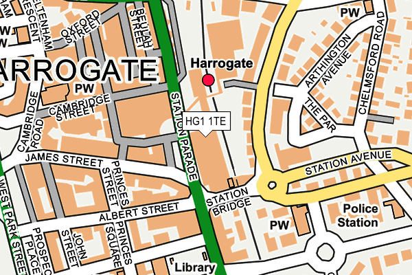 HG1 1TE map - OS OpenMap – Local (Ordnance Survey)