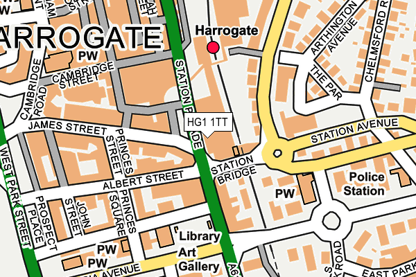 HG1 1TT map - OS OpenMap – Local (Ordnance Survey)