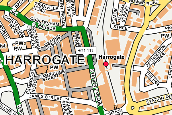 HG1 1TU map - OS OpenMap – Local (Ordnance Survey)