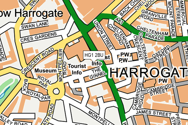 HG1 2BU map - OS OpenMap – Local (Ordnance Survey)