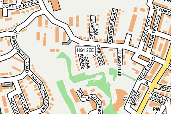 HG1 2EE map - OS OpenMap – Local (Ordnance Survey)