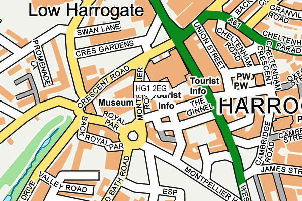 HG1 2EG map - OS OpenMap – Local (Ordnance Survey)