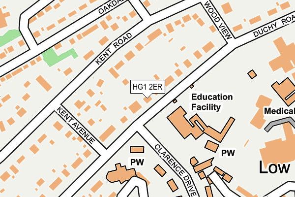 HG1 2ER map - OS OpenMap – Local (Ordnance Survey)