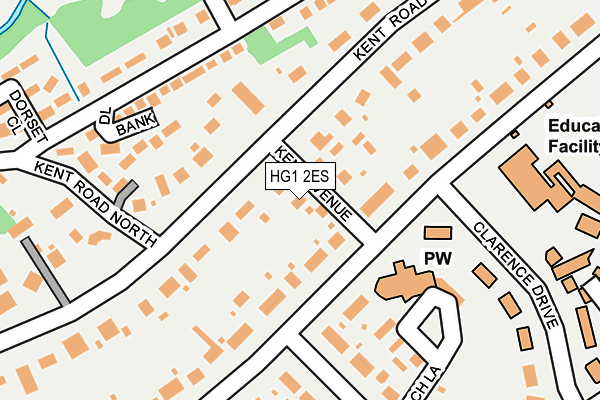 HG1 2ES map - OS OpenMap – Local (Ordnance Survey)