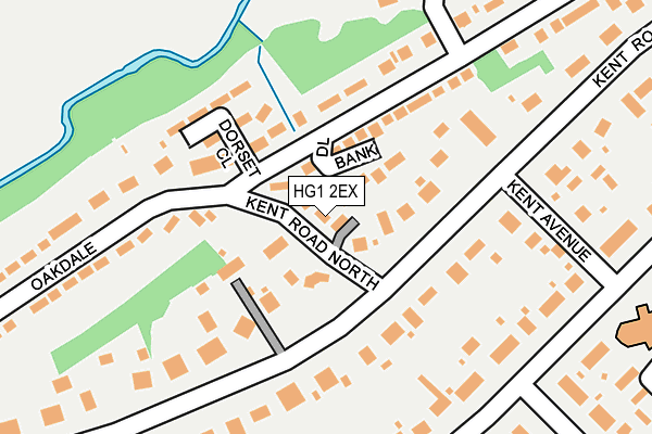 HG1 2EX map - OS OpenMap – Local (Ordnance Survey)