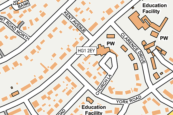 HG1 2EY map - OS OpenMap – Local (Ordnance Survey)