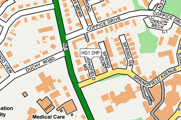 HG1 2HP map - OS OpenMap – Local (Ordnance Survey)