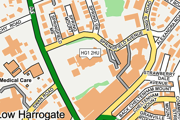 HG1 2HU map - OS OpenMap – Local (Ordnance Survey)