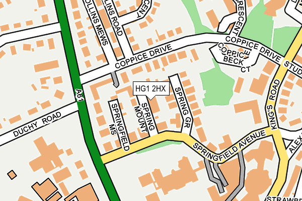 HG1 2HX map - OS OpenMap – Local (Ordnance Survey)