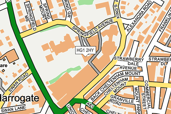 HG1 2HY map - OS OpenMap – Local (Ordnance Survey)