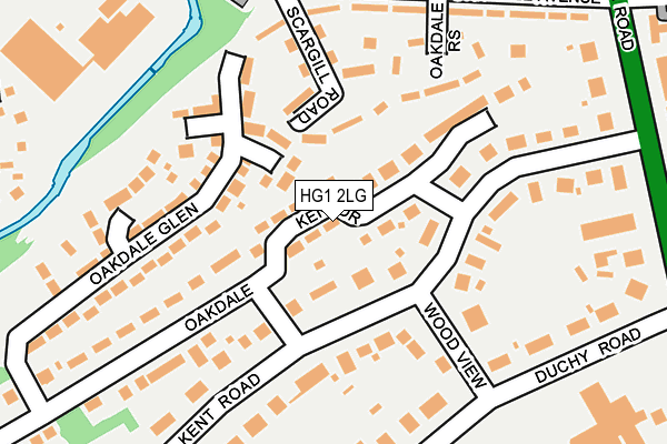 HG1 2LG map - OS OpenMap – Local (Ordnance Survey)