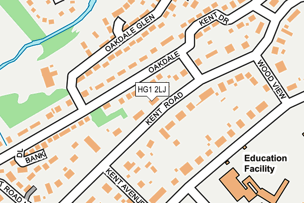 HG1 2LJ map - OS OpenMap – Local (Ordnance Survey)