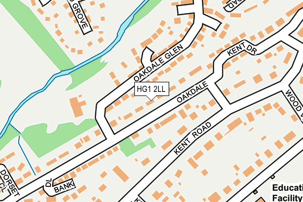 HG1 2LL map - OS OpenMap – Local (Ordnance Survey)