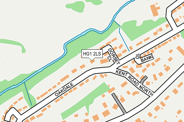 HG1 2LS map - OS OpenMap – Local (Ordnance Survey)