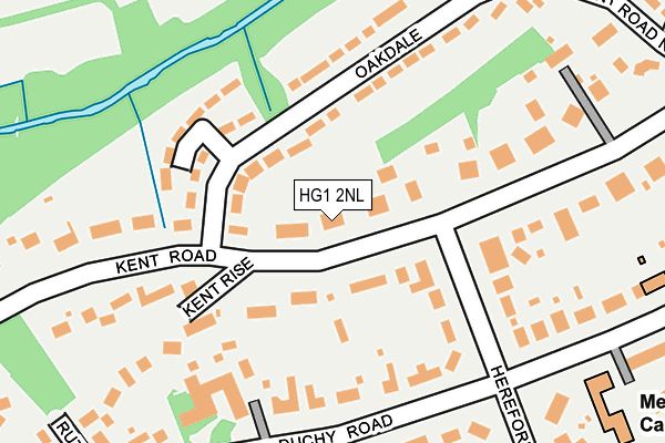 HG1 2NL map - OS OpenMap – Local (Ordnance Survey)