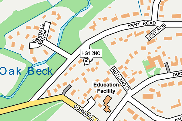 HG1 2NQ map - OS OpenMap – Local (Ordnance Survey)