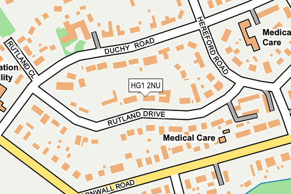 HG1 2NU map - OS OpenMap – Local (Ordnance Survey)