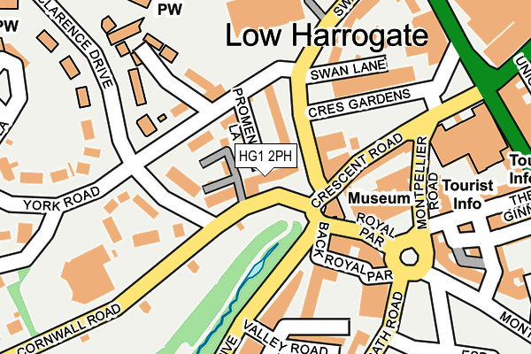 HG1 2PH map - OS OpenMap – Local (Ordnance Survey)