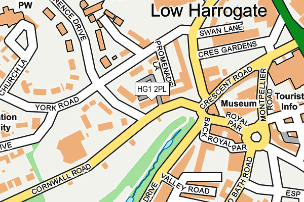 HG1 2PL map - OS OpenMap – Local (Ordnance Survey)