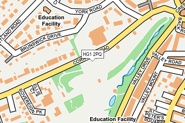HG1 2PQ map - OS OpenMap – Local (Ordnance Survey)