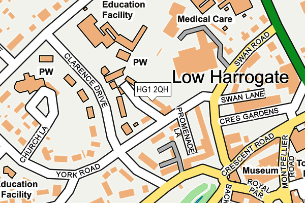 HG1 2QH map - OS OpenMap – Local (Ordnance Survey)