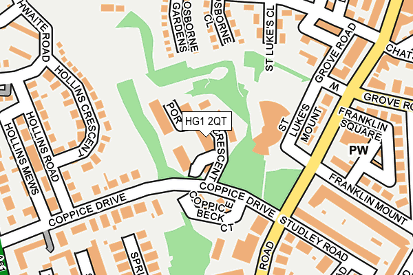 HG1 2QT map - OS OpenMap – Local (Ordnance Survey)