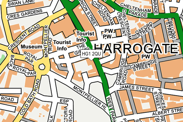 HG1 2QU map - OS OpenMap – Local (Ordnance Survey)