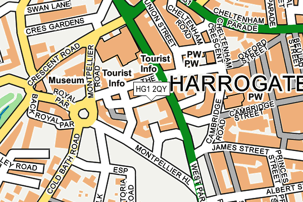 HG1 2QY map - OS OpenMap – Local (Ordnance Survey)